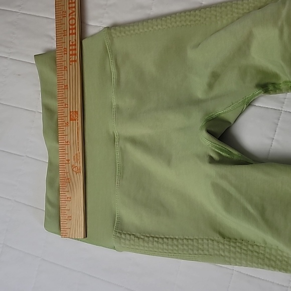 Neon Green Alphalete Workout Leggings A0025 - Picture 6 of 9